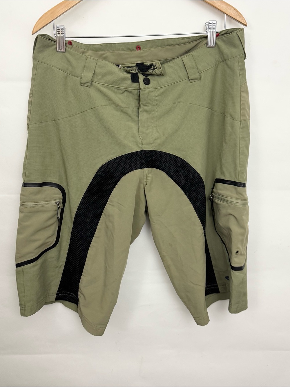 Oakley Y2K Spellout Shorts Mens Size 34 Tan Spring 2009 STY 441164 Graffiti